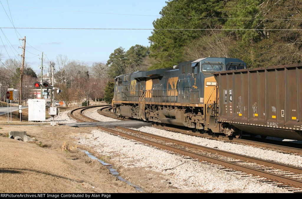 CSX 5366 and 3 cross College Street